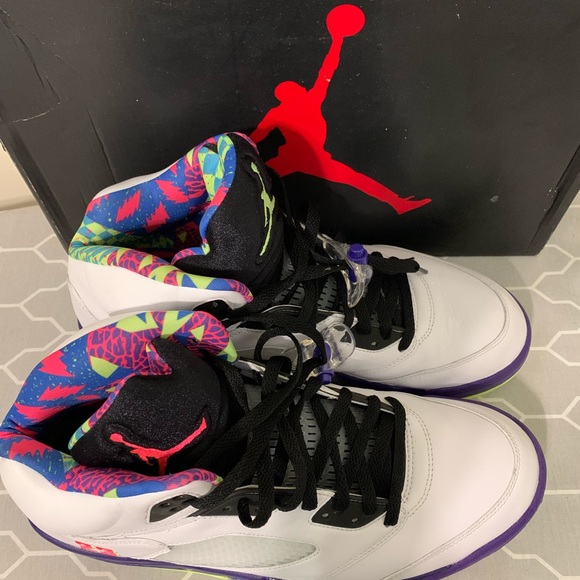 Jordan 5 Retro…AKA White Ghost Green Court Purple.....